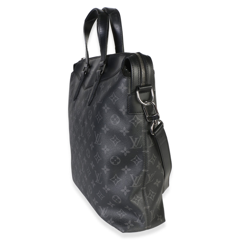 Louis Vuitton Monogram Eclipse Canvas Explorer Briefcase Black Bag