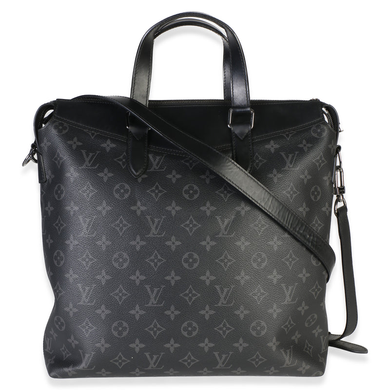 Louis Vuitton Monogram Eclipse Canvas Explorer Briefcase Black Bag