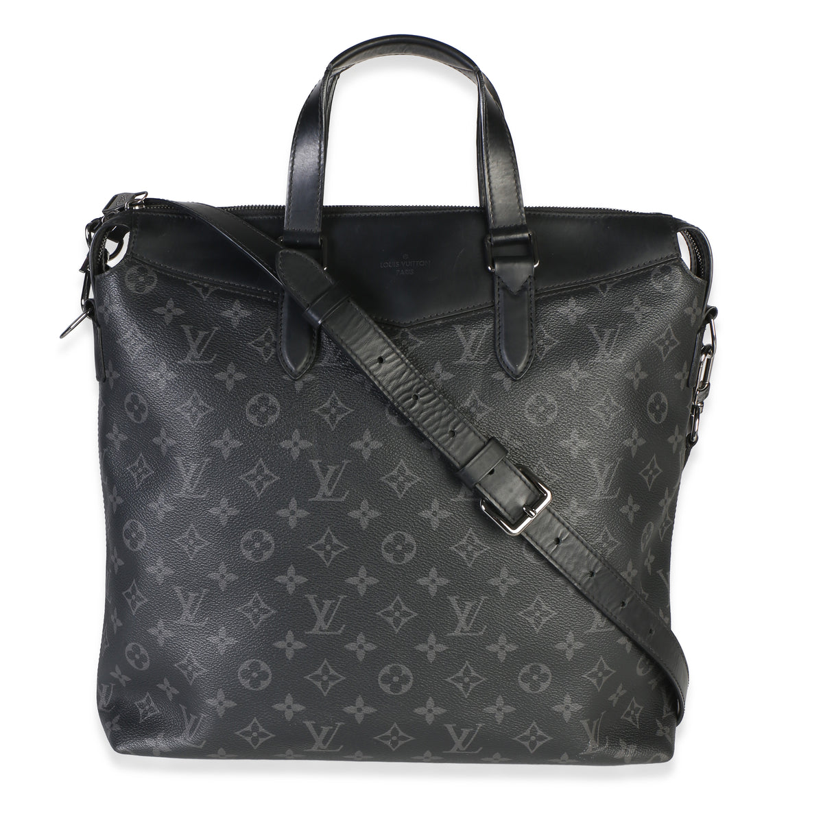 Louis Vuitton Monogram Eclipse Canvas Explorer Briefcase Black Bag