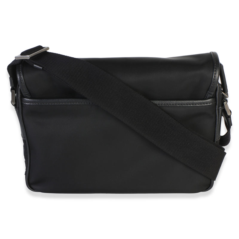 Prada Black Re-Nylon Small Pocket Messenger Bag