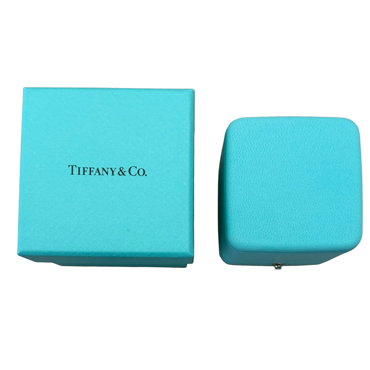 Tiffany & Co. Platinum Diamond Double Milgrain Band 950