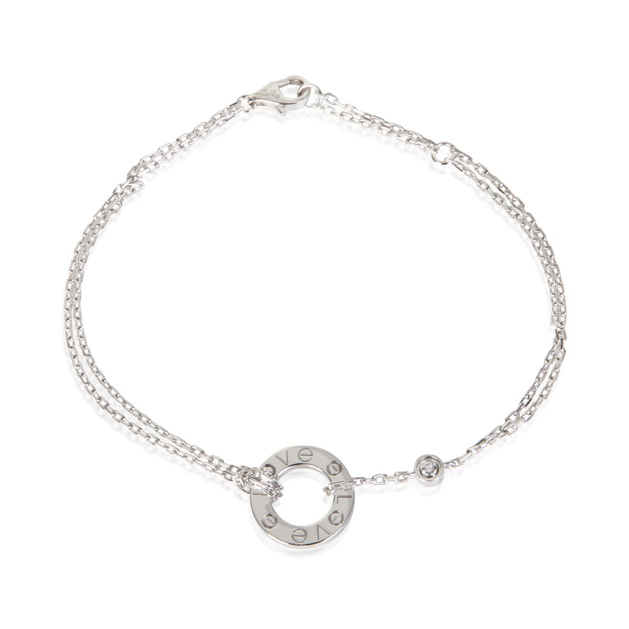 Cartier White Gold Diamond Love Bracelet 18k Bracelets