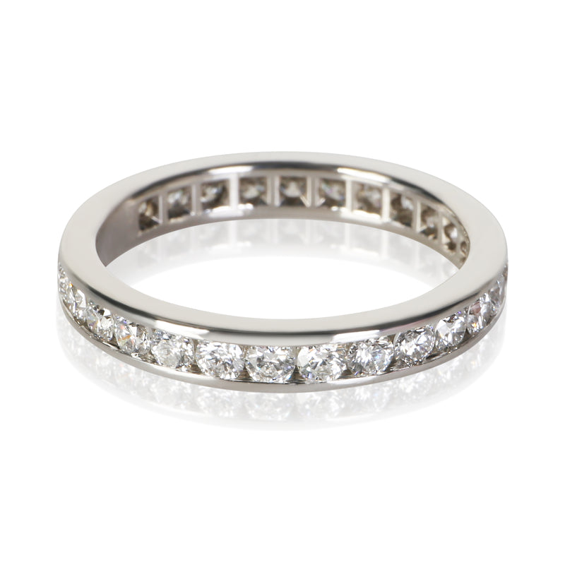 Tiffany & Co. Platinum Diamond Channel Set Eternity Band 950