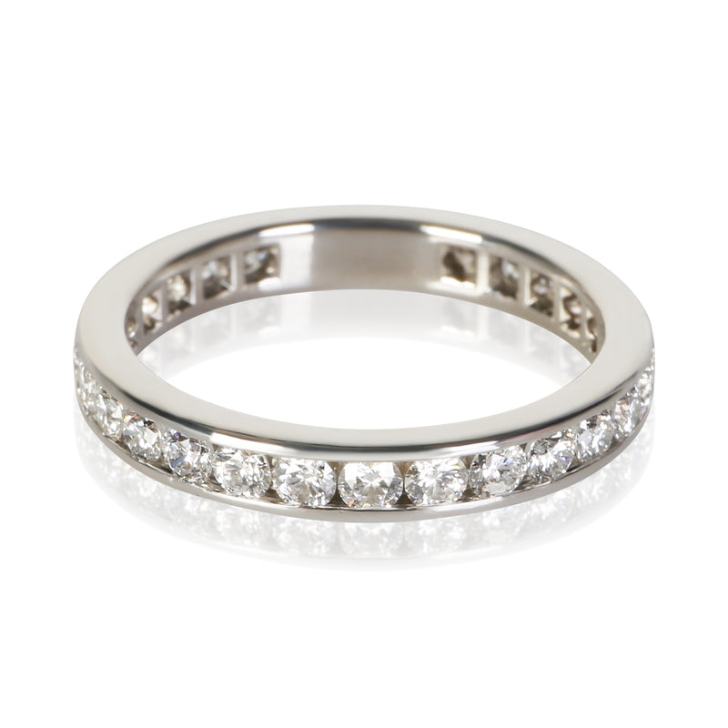 Tiffany & Co. Platinum Diamond Channel Set Eternity Band 950