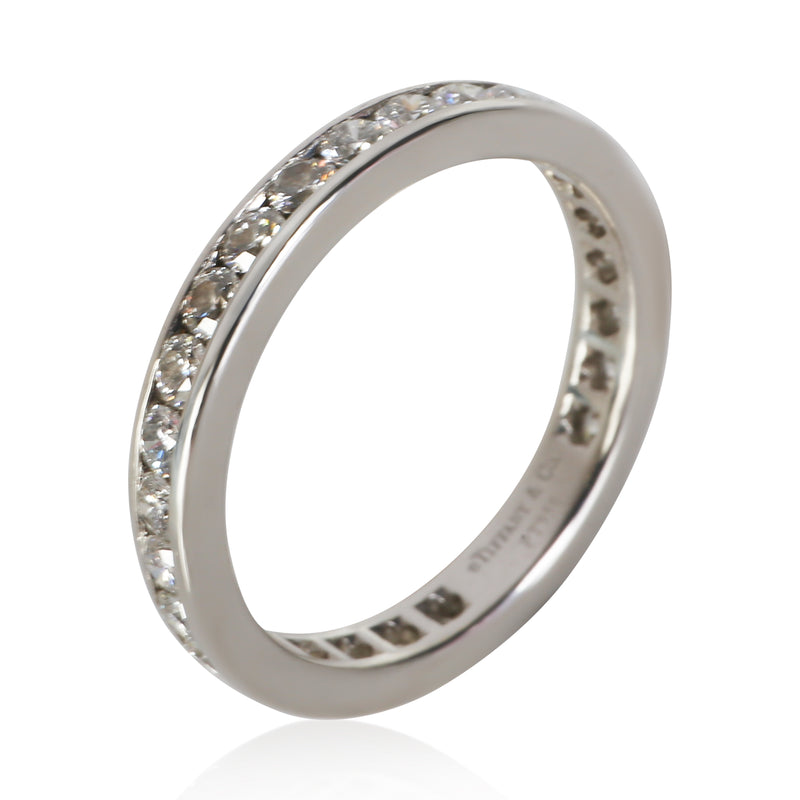 Tiffany & Co. Platinum Diamond Channel Set Eternity Band 950