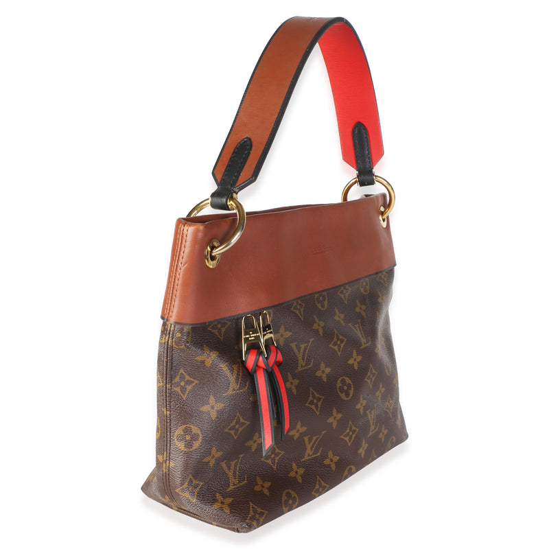 Louis Vuitton Caramel Monogram Canvas Tuileries Besace Brown; Multicolor; Red Bag