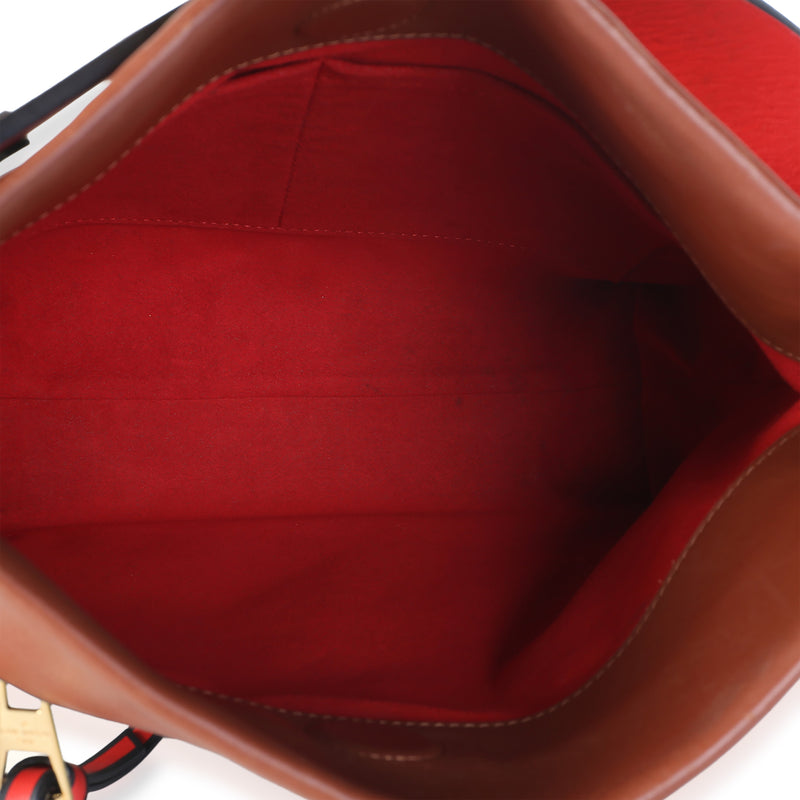 Louis Vuitton Caramel Monogram Canvas Tuileries Besace Brown; Multicolor; Red Bag