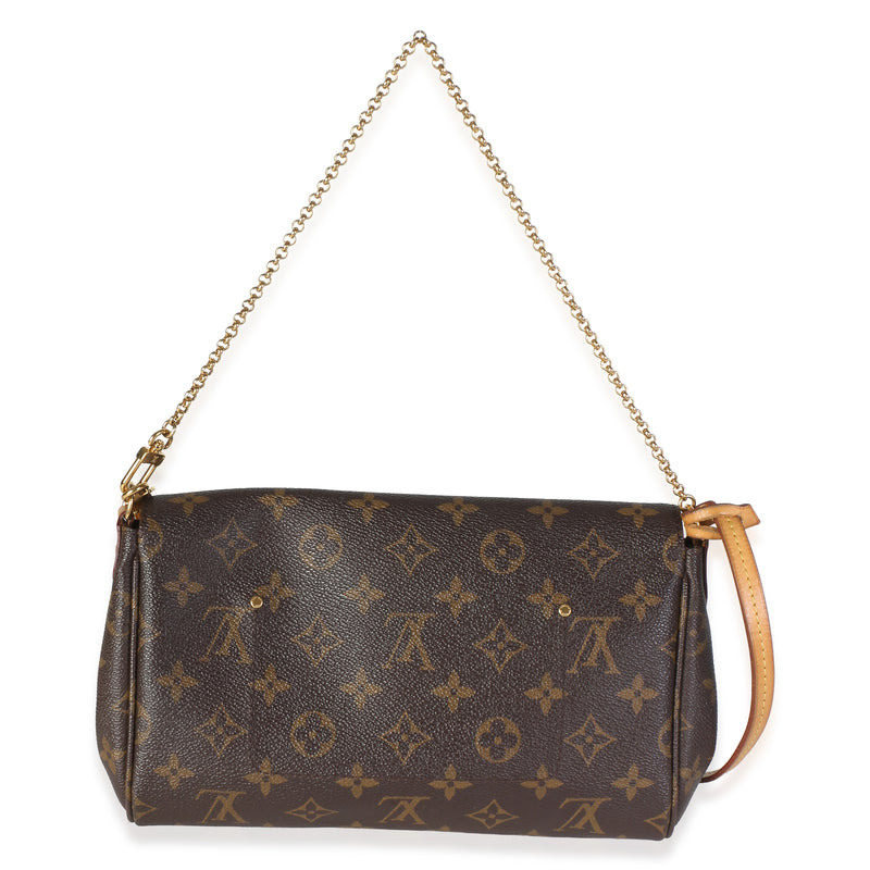 Louis Vuitton Monogram Canvas Favorite Mm Brown Coated Bag