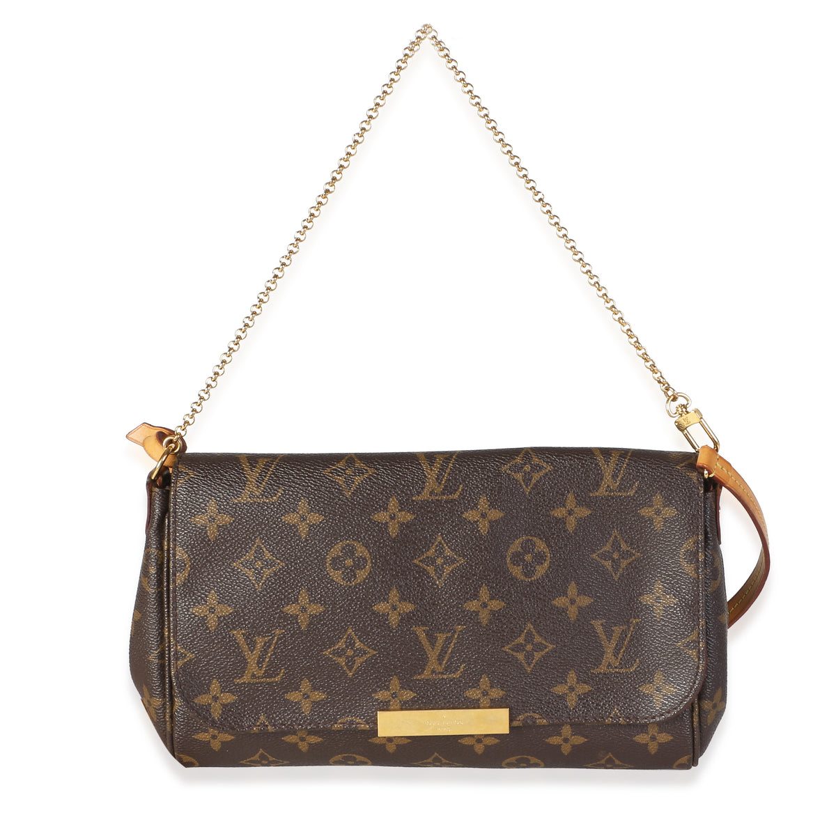 Louis Vuitton Monogram Canvas Favorite Mm Brown Coated Bag