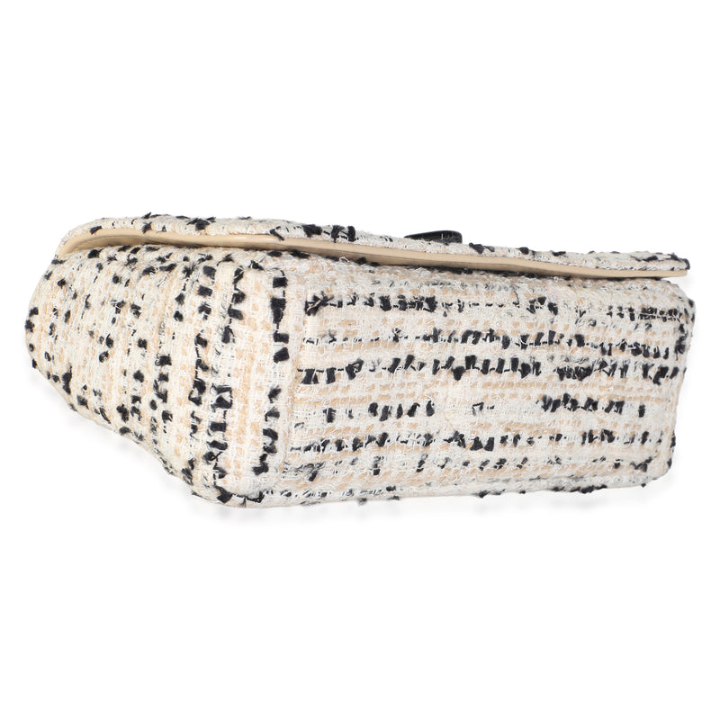 Christian Dior Light Pink Multicolor Tweed Small Caro Chain Bag Neutral Fabric