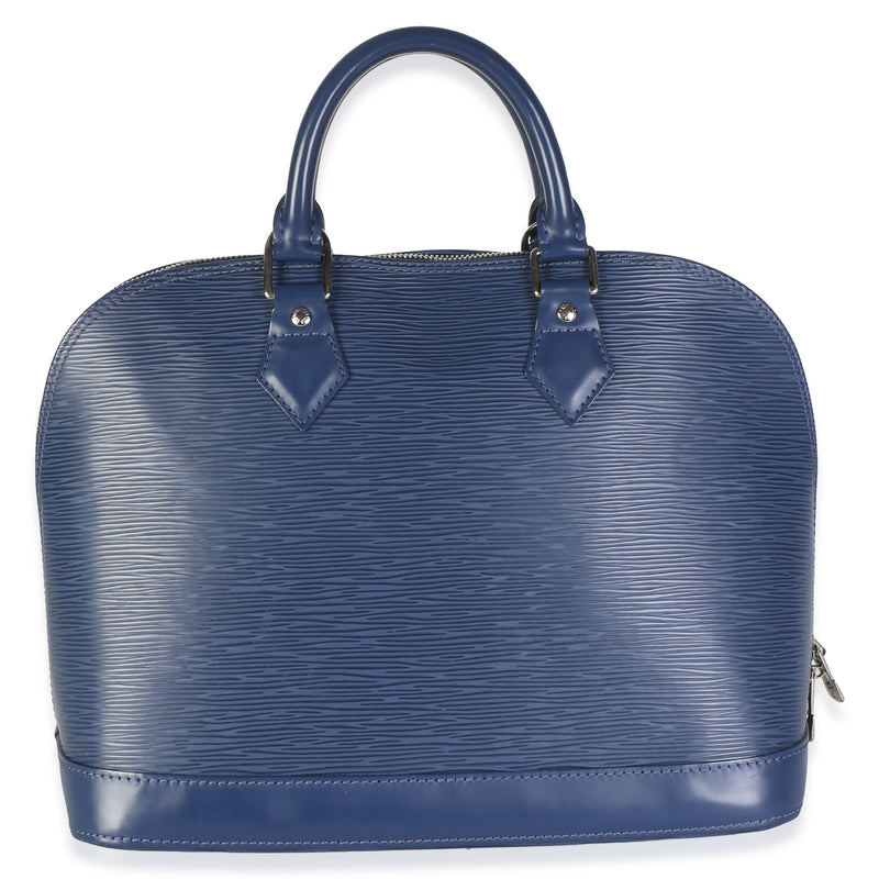 Louis Vuitton Navy Epi Alma Pm Blue Leather Bag