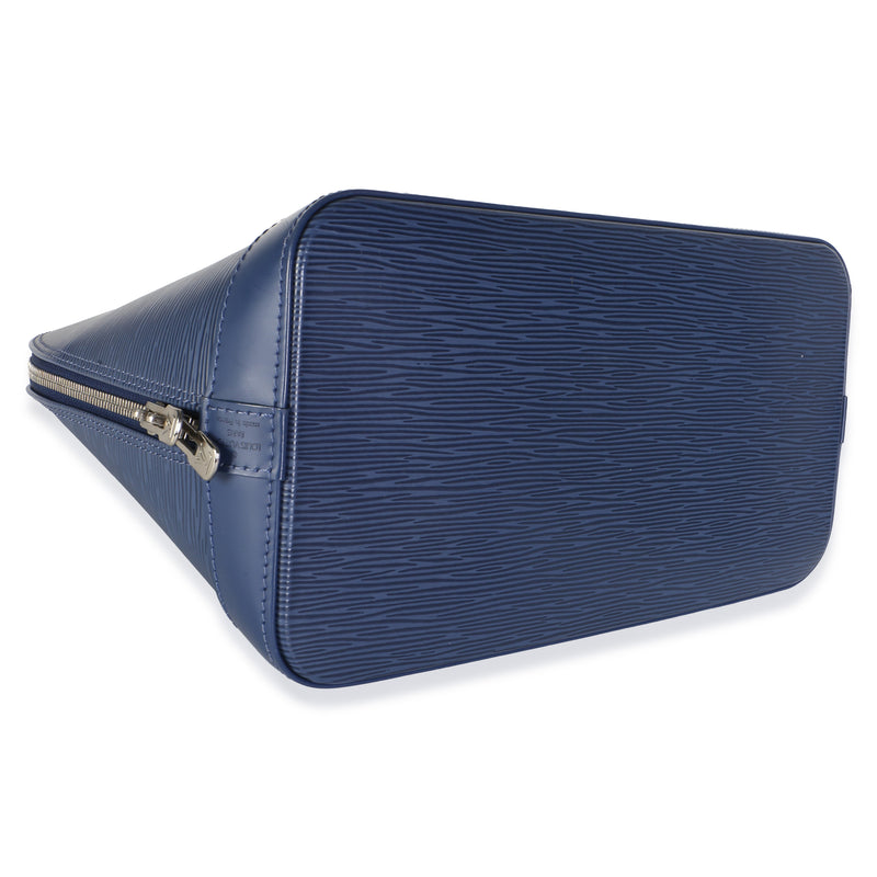 Louis Vuitton Navy Epi Alma Pm Blue Leather Bag