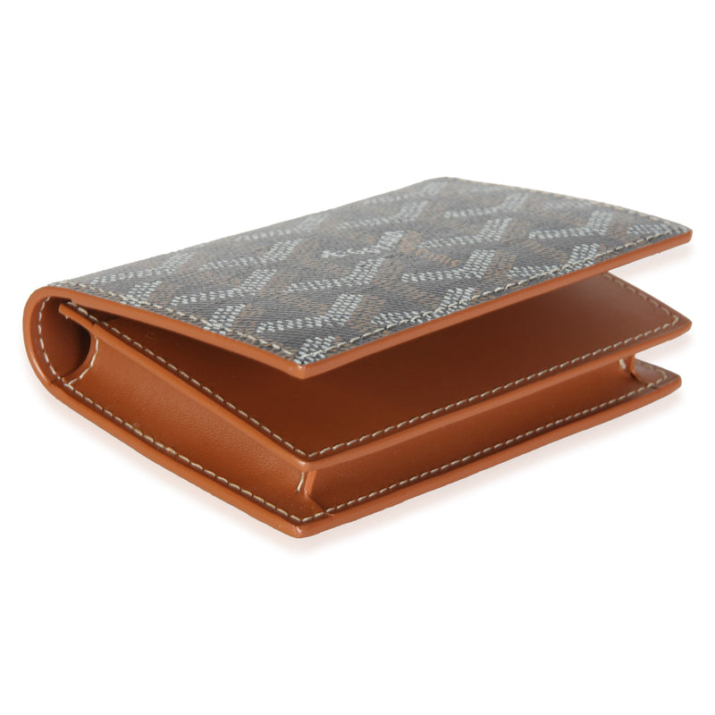 Goyard Black Goyardine Canvas Business Card Holder Coated Wallet