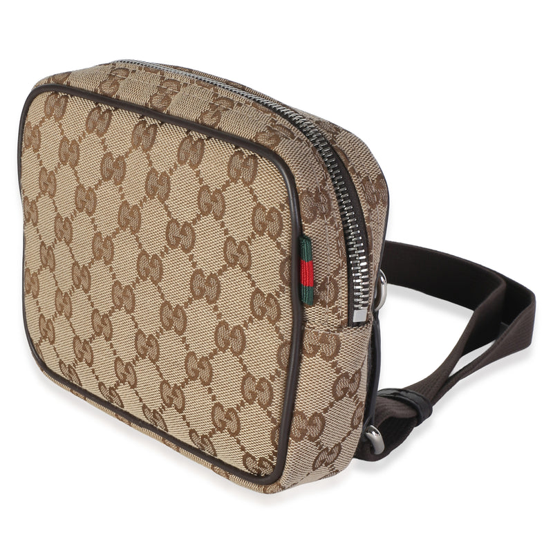 Gucci Beige Gg Canvas Mini Camera Crossbody Bag Beige; Brown
