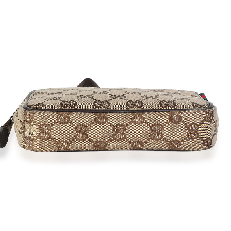 Gucci Beige Gg Canvas Mini Camera Crossbody Bag Beige; Brown