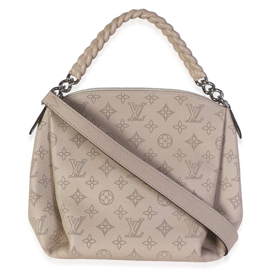 Louis Vuitton Galet Monogram Mahina Babylone Bb Beige; Neutral Leather Bag