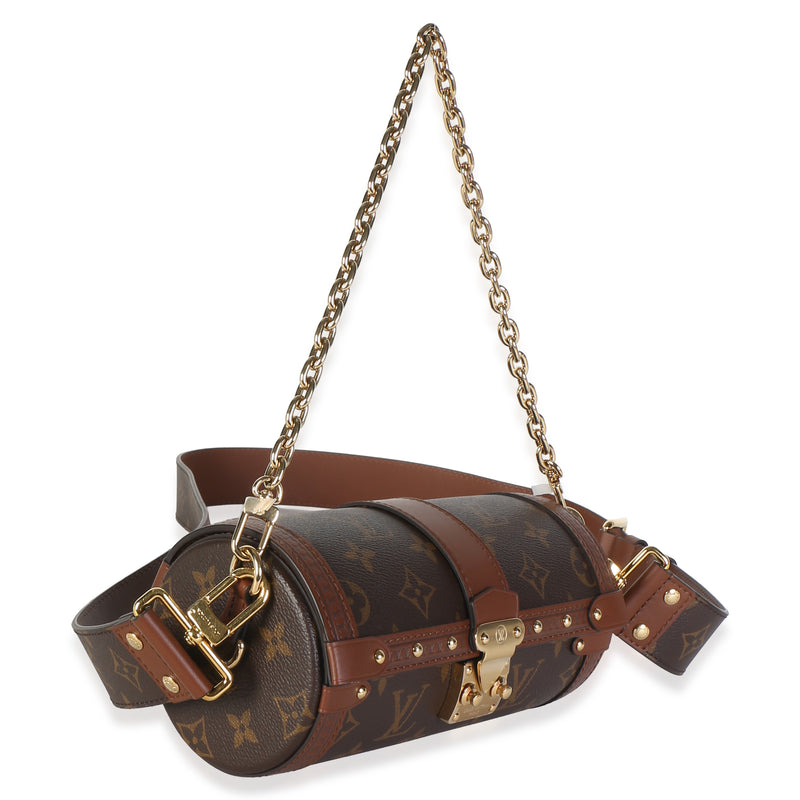Louis Vuitton Monogram Canvas Papillon Trunk Brown; Tan Coated Bag