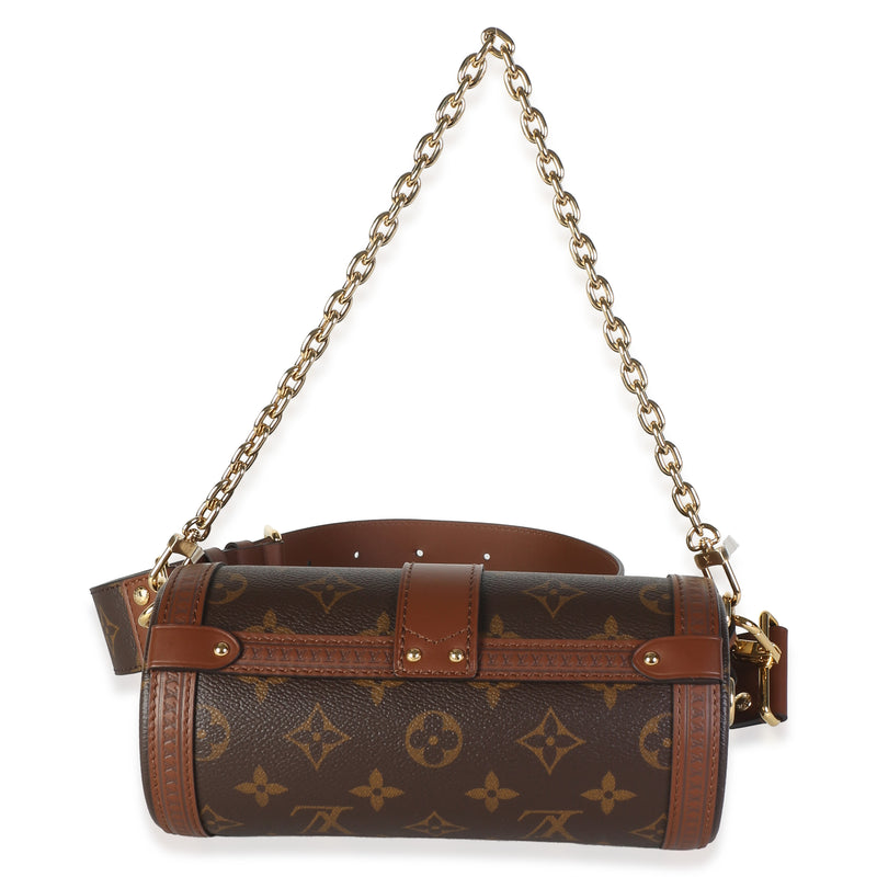 Louis Vuitton Monogram Canvas Papillon Trunk Brown; Tan Coated Bag
