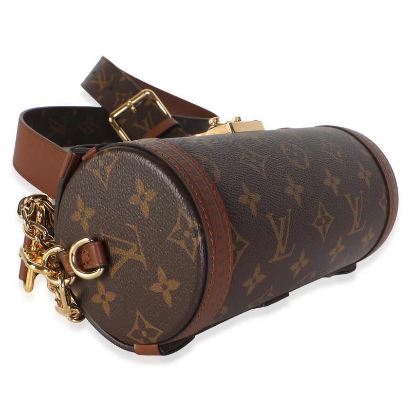 Louis Vuitton Monogram Canvas Papillon Trunk Brown; Tan Coated Bag