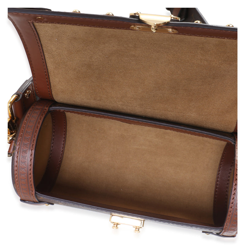 Louis Vuitton Monogram Canvas Papillon Trunk Brown; Tan Coated Bag