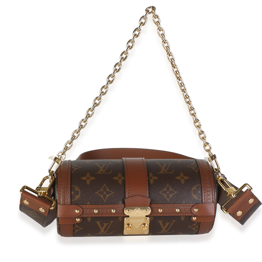 Louis Vuitton Monogram Canvas Papillon Trunk Brown; Tan Coated Bag