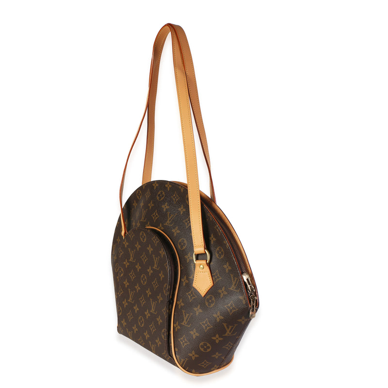 Louis Vuitton Monogram Canvas Ellipse Gm Shopping Bag Brown Coated