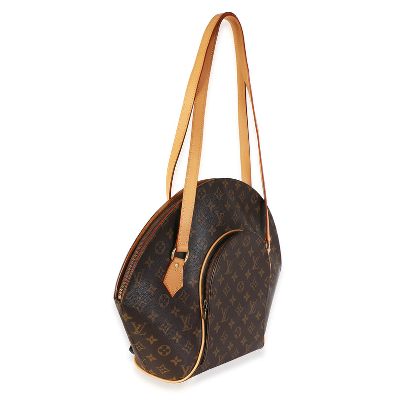 Louis Vuitton Monogram Canvas Ellipse Gm Shopping Bag Brown Coated