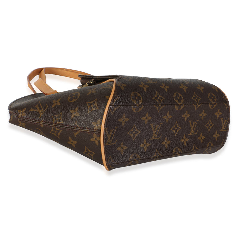 Louis Vuitton Monogram Canvas Ellipse Gm Shopping Bag Brown Coated