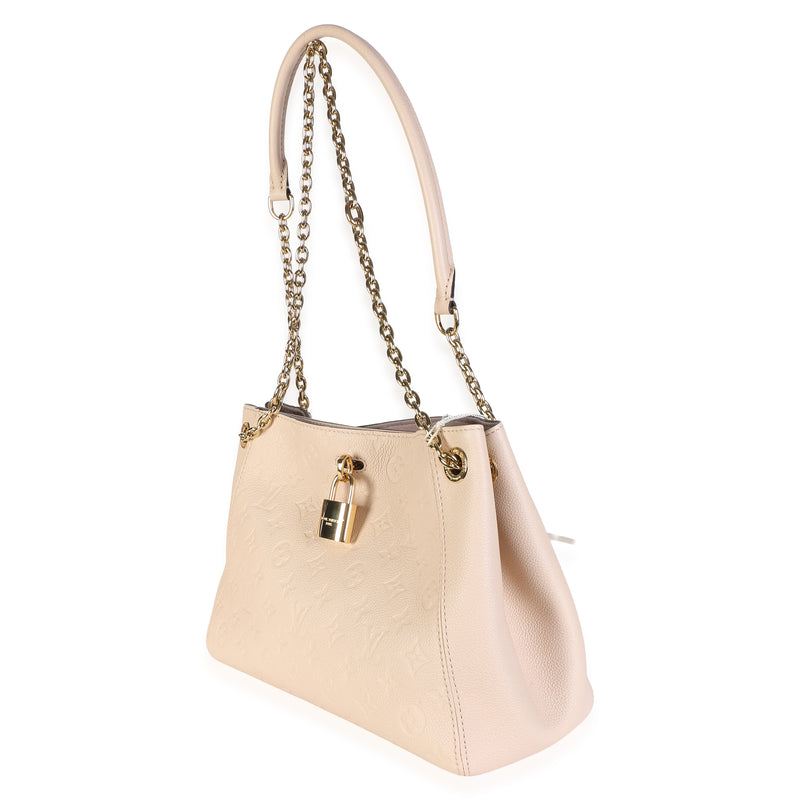 Louis Vuitton Sand Monogram Empreinte Anytime Pm Gray Leather Bag