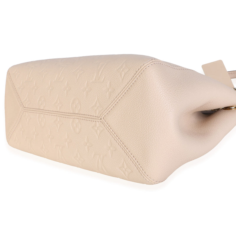 Louis Vuitton Sand Monogram Empreinte Anytime Pm Gray Leather Bag