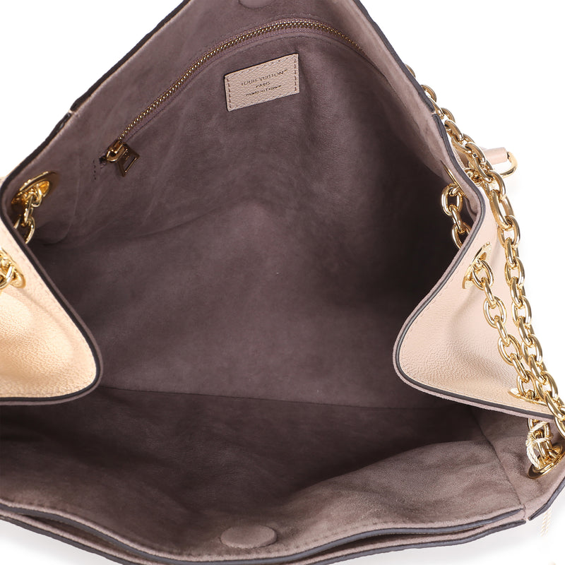 Louis Vuitton Sand Monogram Empreinte Anytime Pm Gray Leather Bag