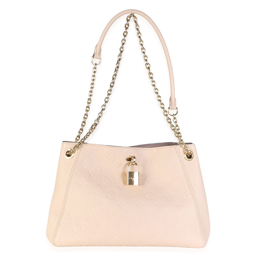 Louis Vuitton Sand Monogram Empreinte Anytime Pm Gray Leather Bag