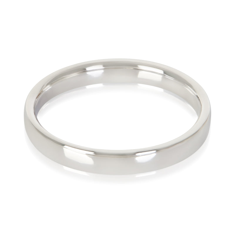 Tiffany & Co. Platinum 3mm Flat Wedding Band 950