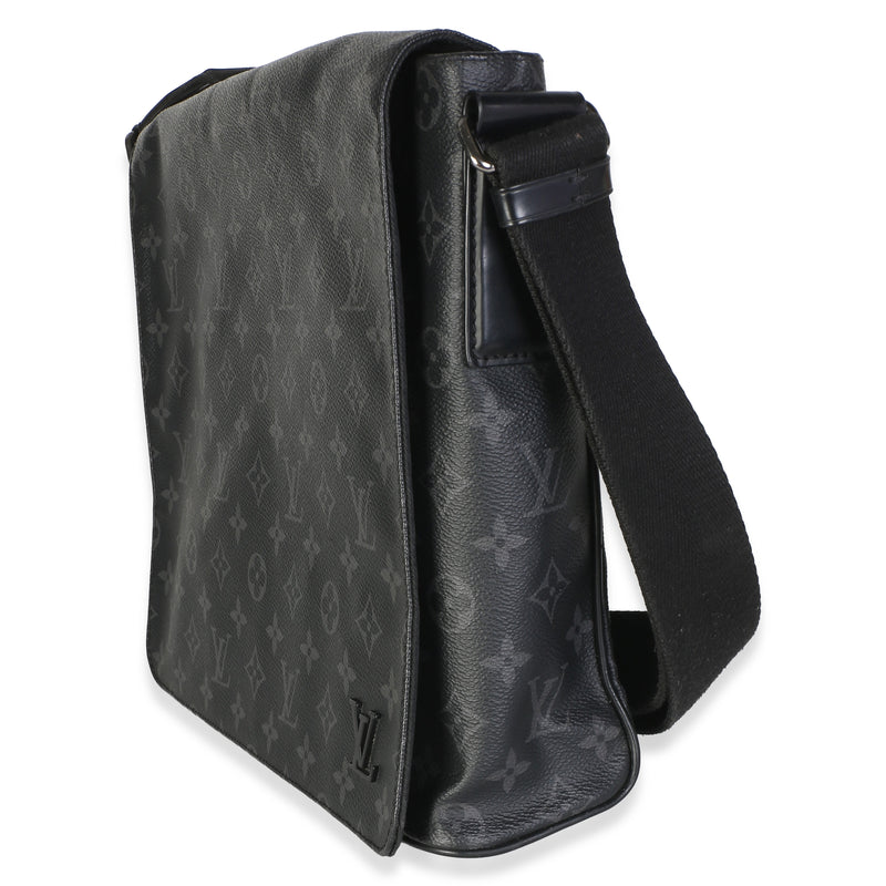 Louis Vuitton Monogram Eclipse Canvas District Mm Black Bag