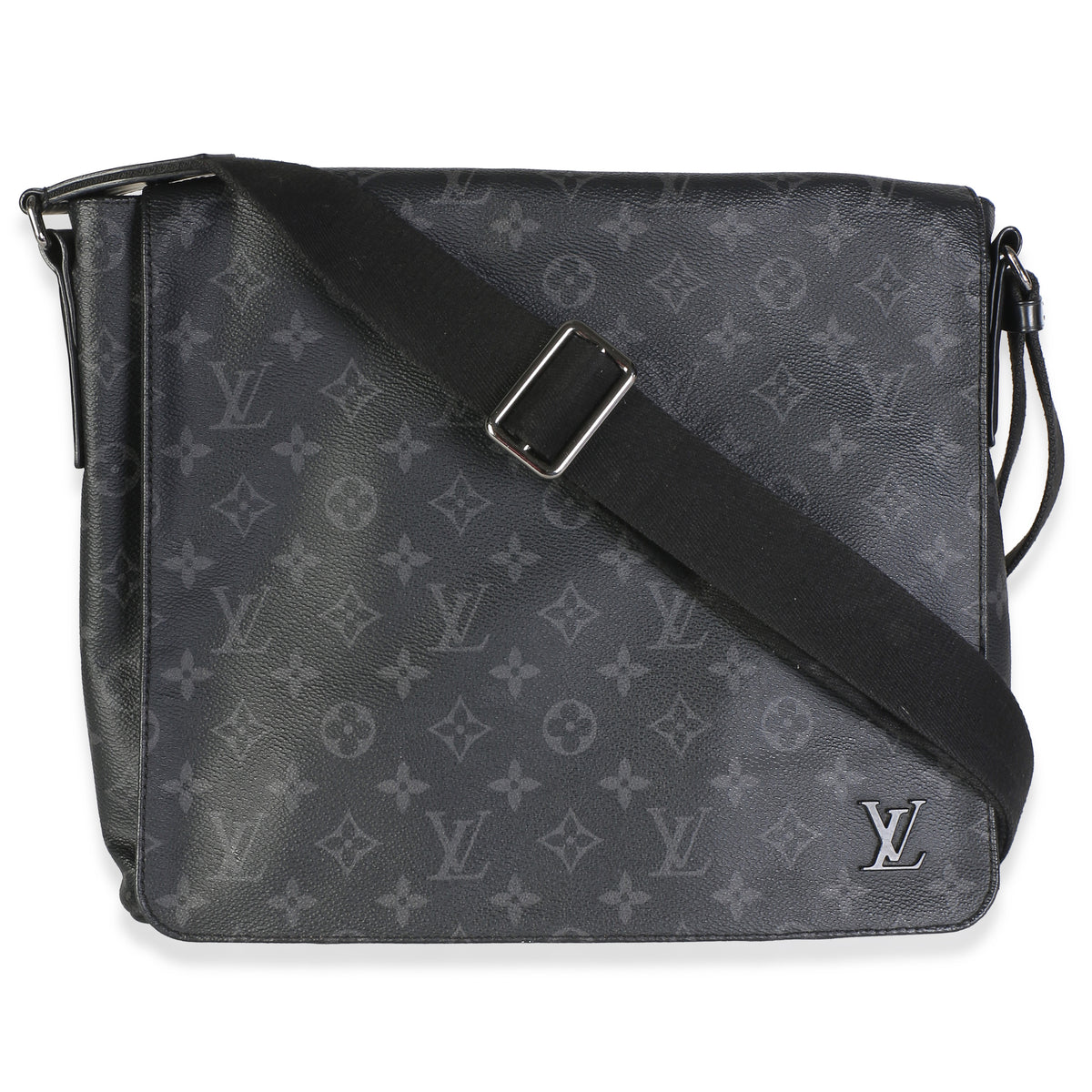 Louis Vuitton Monogram Eclipse Canvas District Mm Black Bag
