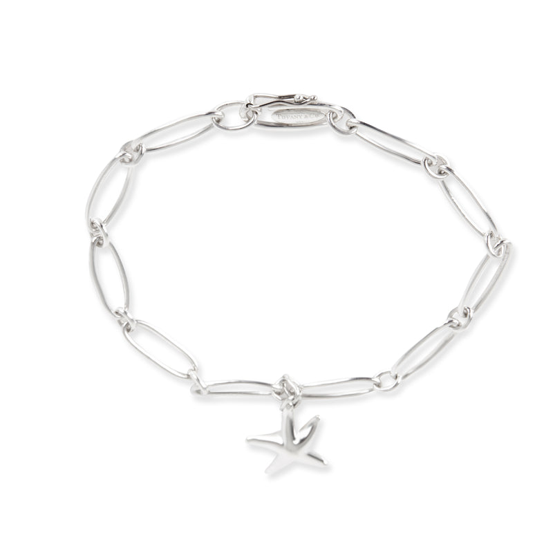 Tiffany & Co. Sterling Silver Elsa Peretti Starfish Charm Bracelet 925 Bracelets