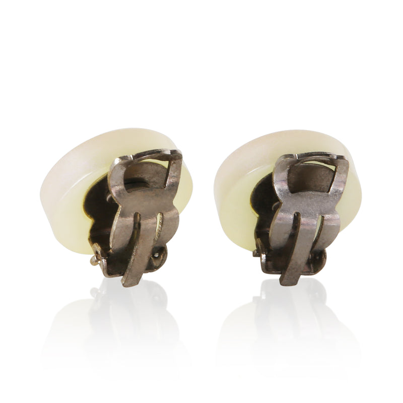 Chanel 2000 Resin Cc Earrings