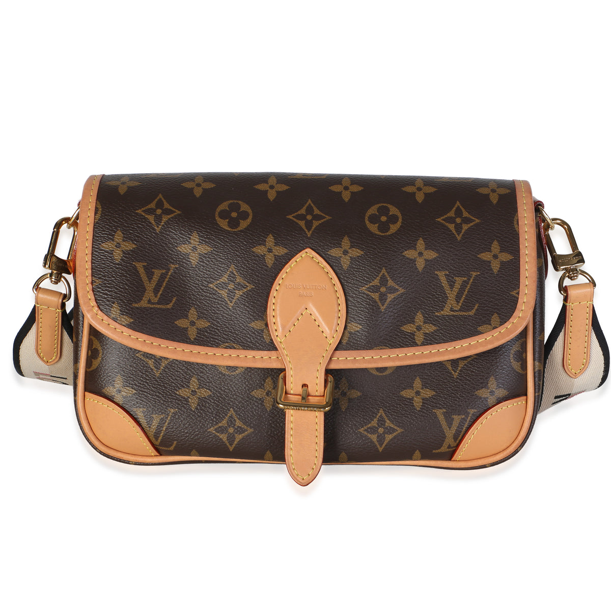Louis Vuitton Black Monogram Canvas Diane Pm Brown Bag