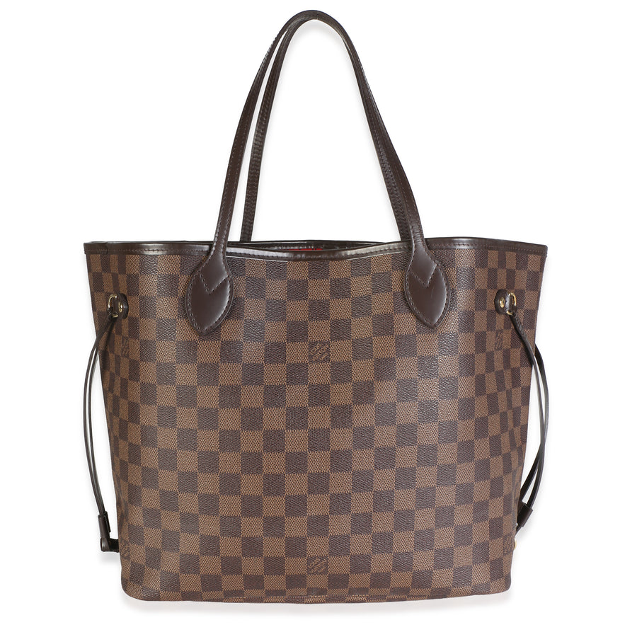 Louis Vuitton Damier Ebene Canvas Neverfull Mm Brown Bag