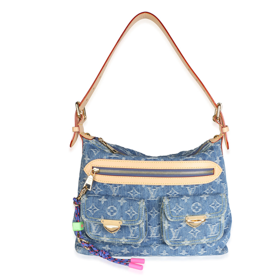 Louis Vuitton Blue Monogram Denim Baggy Pm Nm Bag
