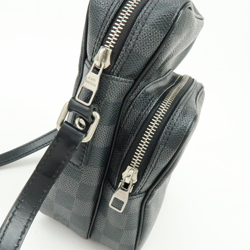 Louis Vuitton Rem Damier Graphite Black Canvas Bag