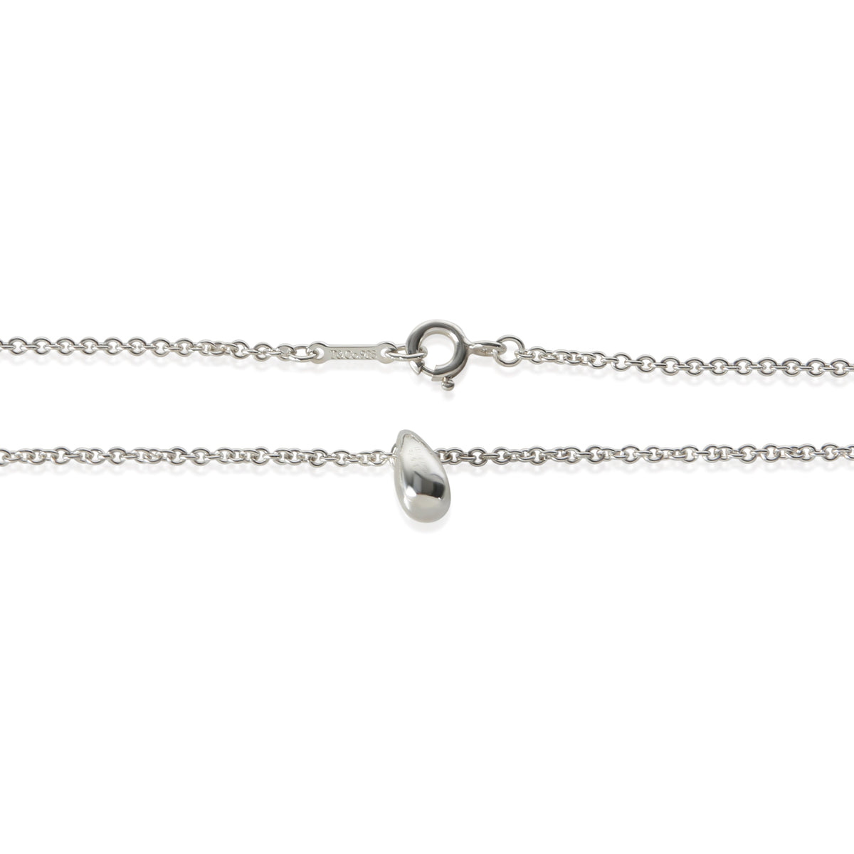 Tiffany & Co. Sterling Silver Elsa Peretti Teardrop Necklace 925 Necklaces