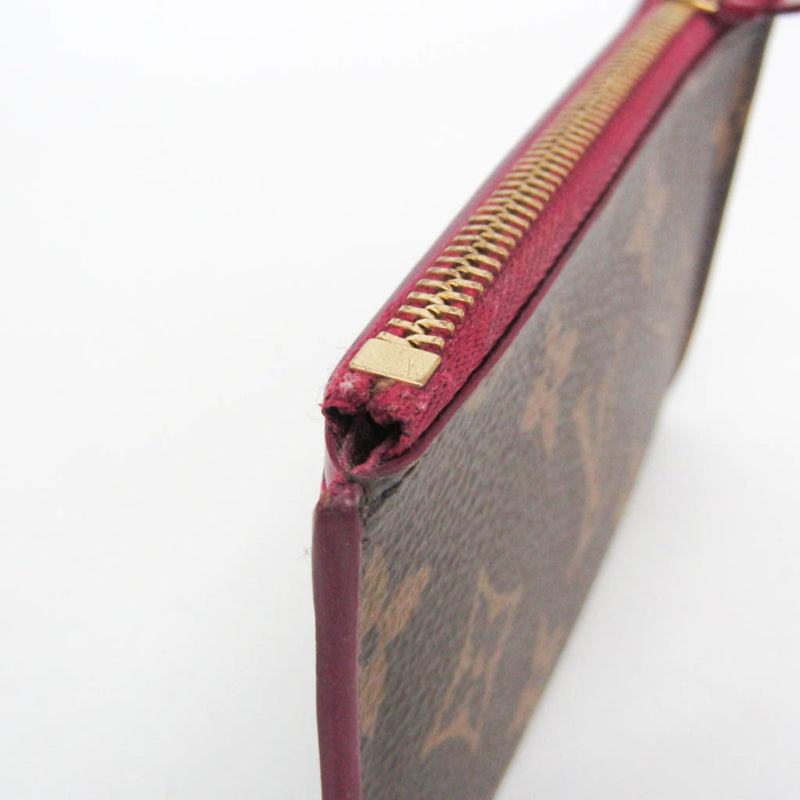 Louis Vuitton Zipped Card Holder Nm Monogram Canvas Brown Accessory