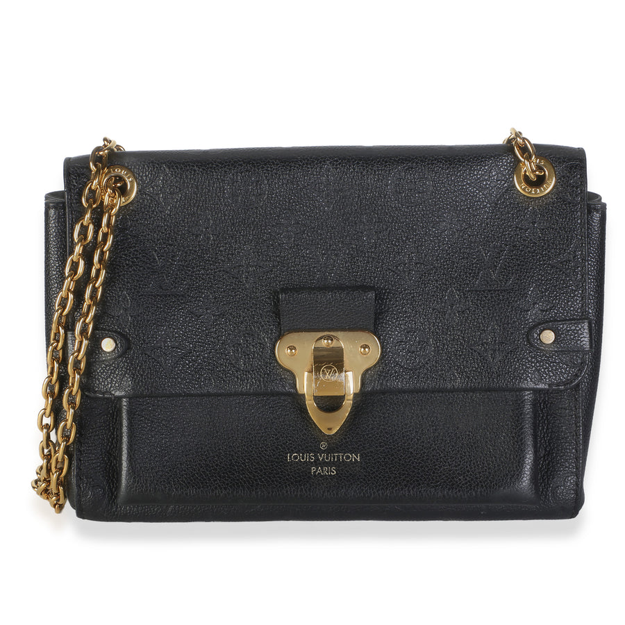 Louis Vuitton Black Monogram Empreinte Vavin Pm Leather Bag