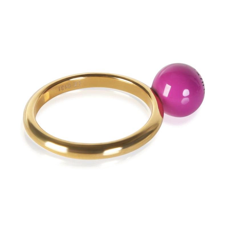Louis Vuitton Gold-Plated Resin Cosmopolitan Cocktail Ring Rings