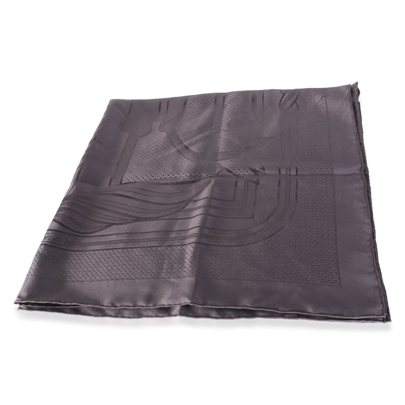 Hermès Slate Purple Silk Quadrige Scarf 90 Gray; Scarves/wraps