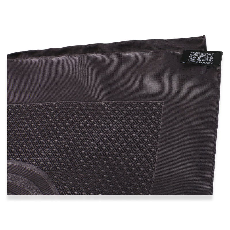 Hermès Slate Purple Silk Quadrige Scarf 90 Gray; Scarves/wraps
