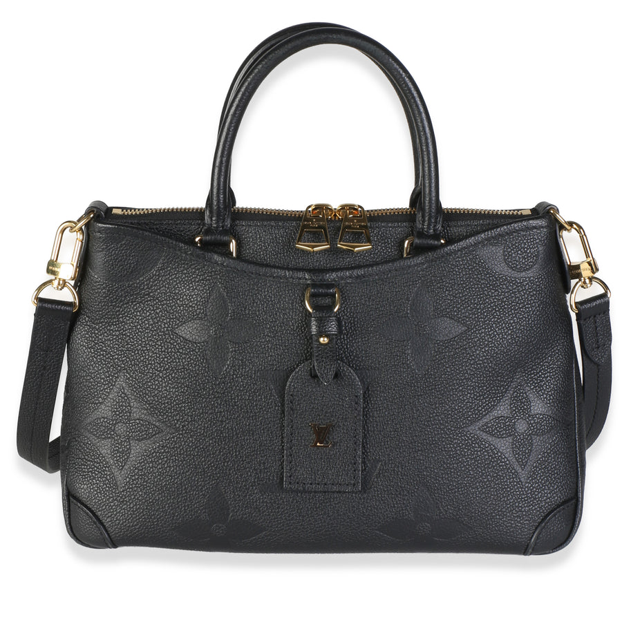 Louis Vuitton Black Monogram Empreinte Trianon Pm Leather Bag