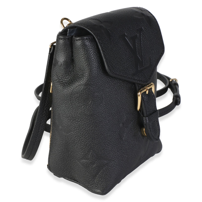Louis Vuitton Black Giant Monogram Empreinte Tiny Backpack Leather