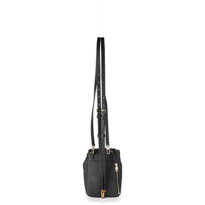 Louis Vuitton Black Giant Monogram Empreinte Tiny Backpack Leather